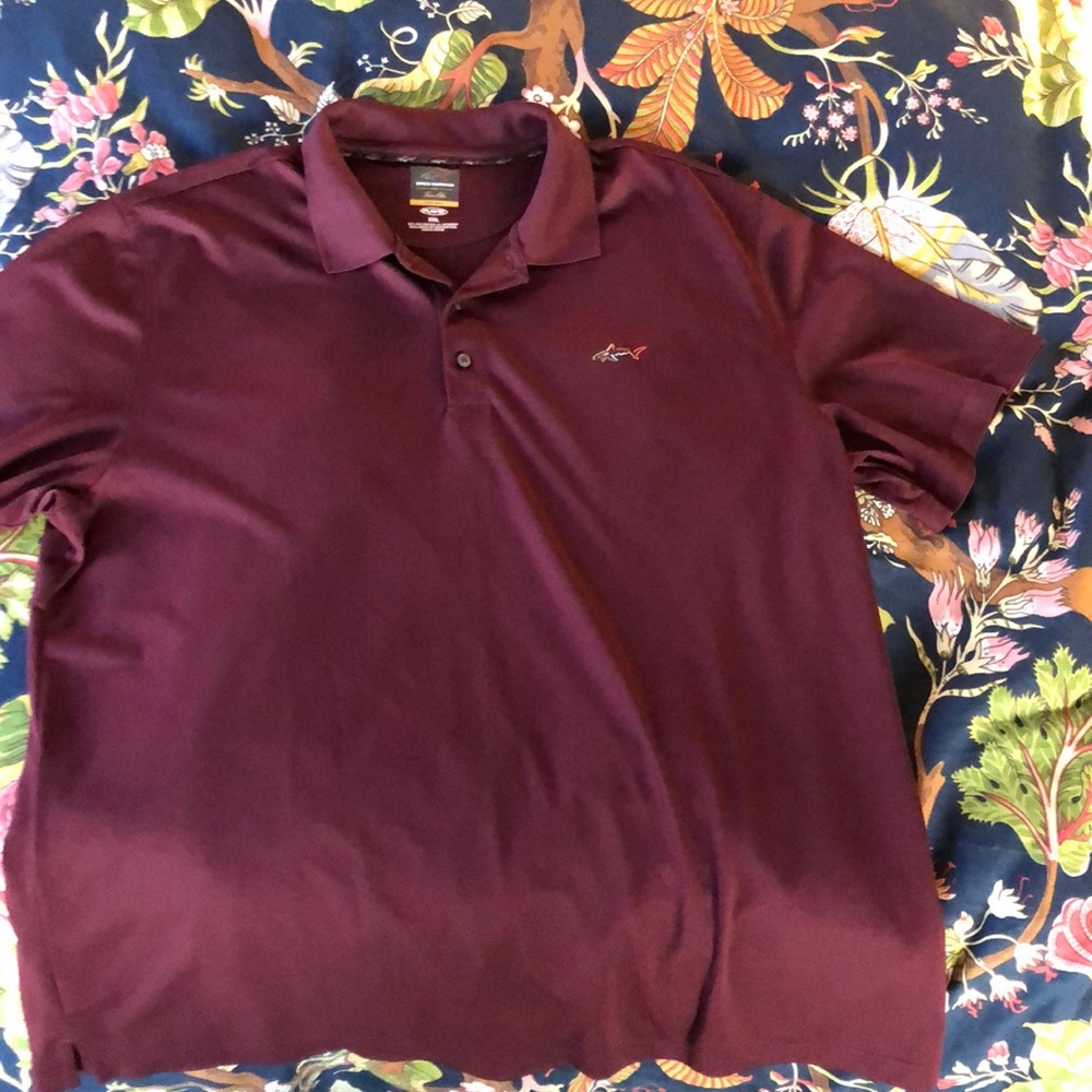 Maroon shark shirt xxl
